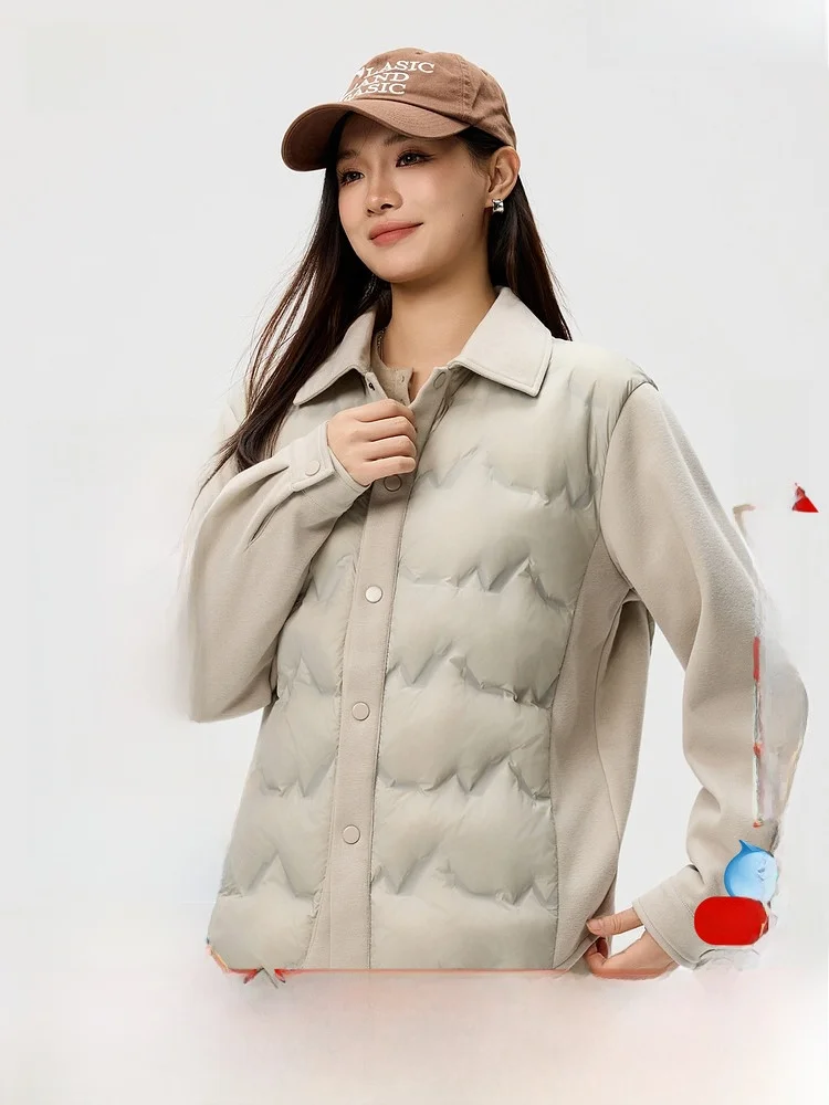 

Мужская пуховая куртка Snow Flng Весна 2026: модная, легкая, спортивная, теплая, из полиэфирного волокна, для дома и повседневной носки