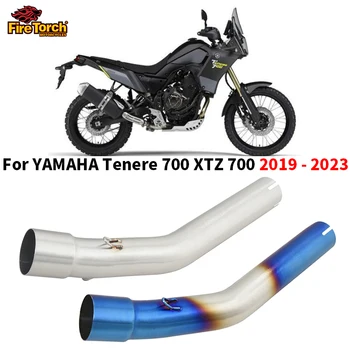 For YAMAHA Tenere700 Tenere 700 XTZ700 XTZ-700 2019 - 2023 Motorcycle Exhaust Muffler Moto Moto Modify 50.8mm Middle Link Pipe