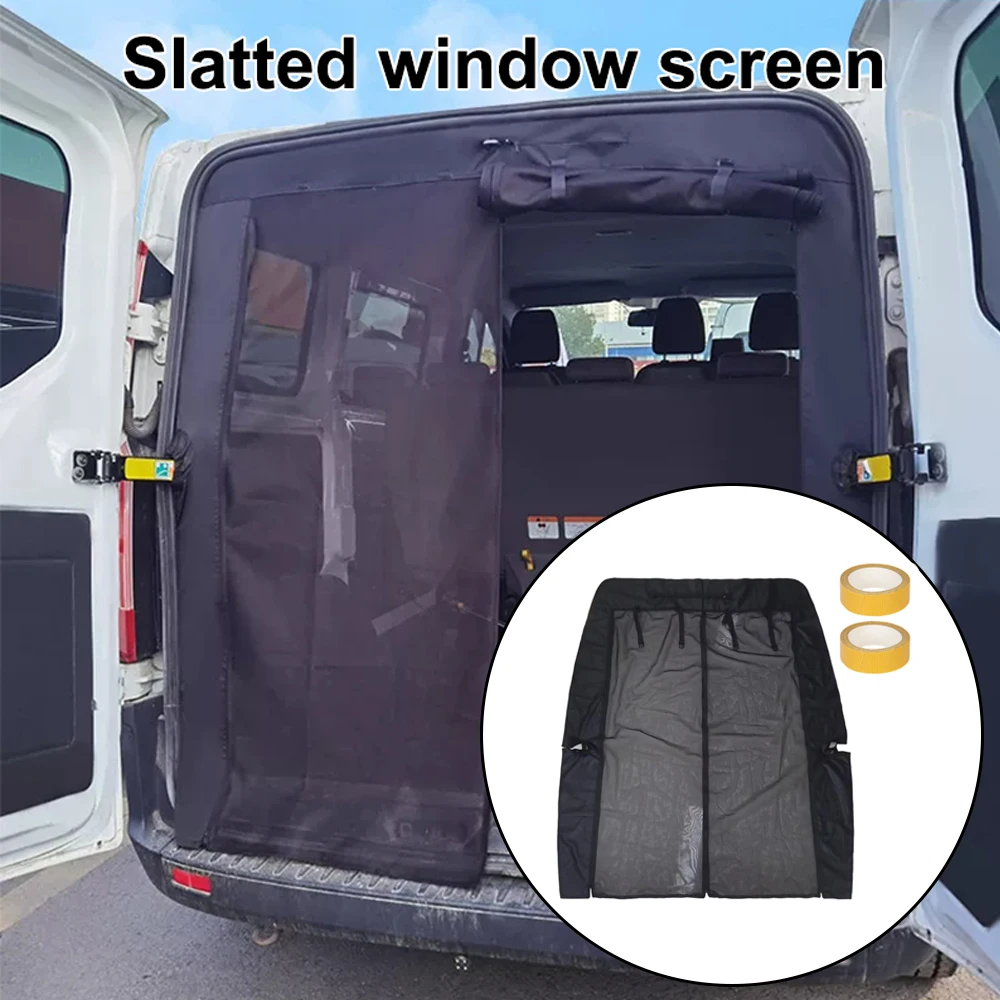 Tailgate/Sliding Door Insect Bug Net Camper Magnetic Mosquito Fly Screen Mesh Rear Camping For Ford Transit Custom 2012-Onwards
