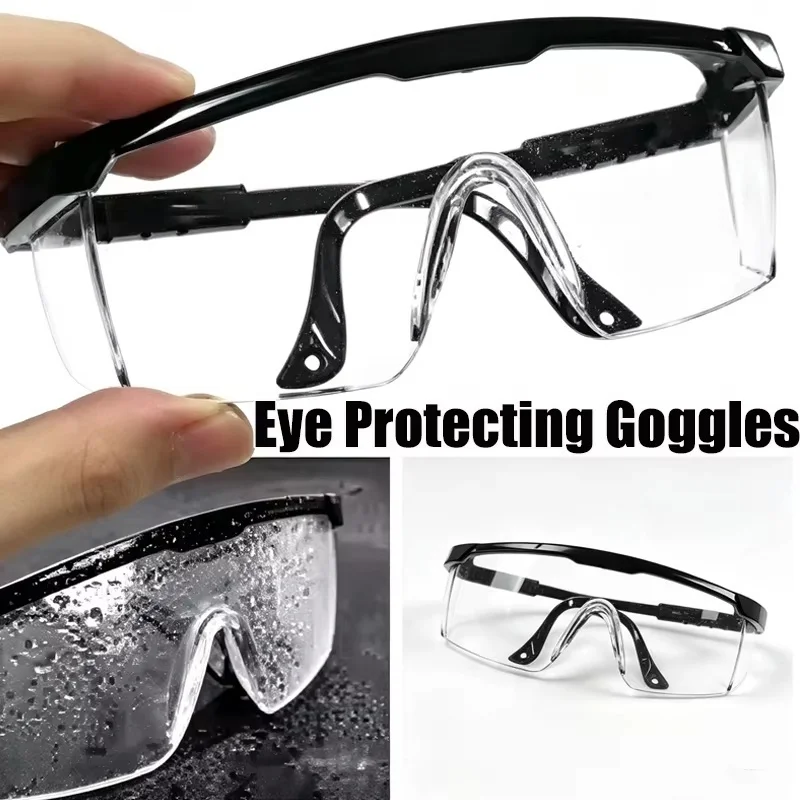 1/2pcs Work Safety Anti-Splash Eye Protection Goggles Glass Windproof Dustproof Waterproof Protective Glasses Cycling Goggles