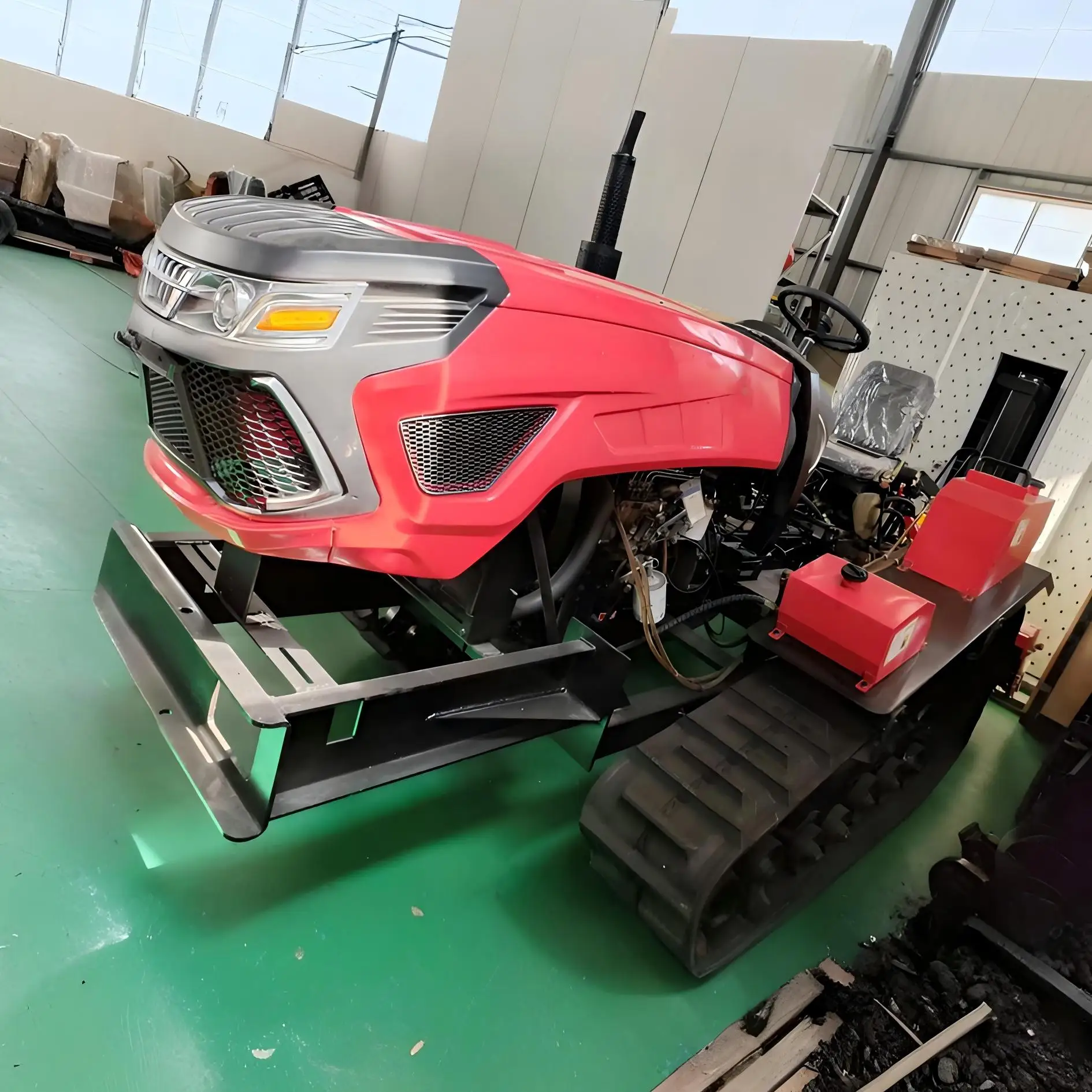 Highly Productive 50-Horsepower Crawler Micro-Cultivator Economical Power Tiller with Core Motor Component