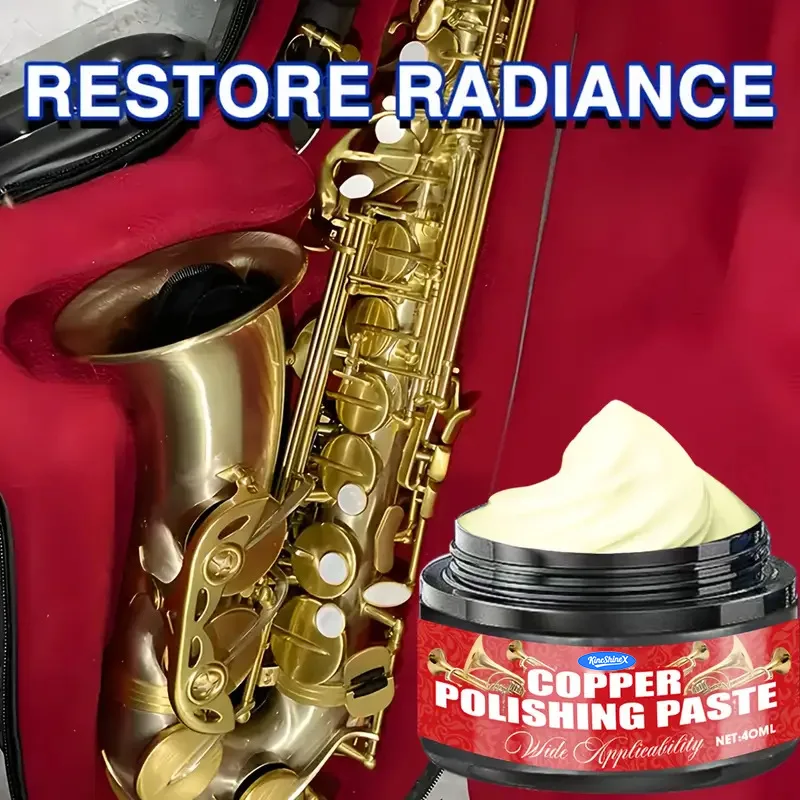 One-Rub Shine Polierpaste – kein Kratzer-Reparatur- und Oxidationsentferner, schnelle Politur für Blechblasinstrumente, Musikerpflege, Metallpolitur