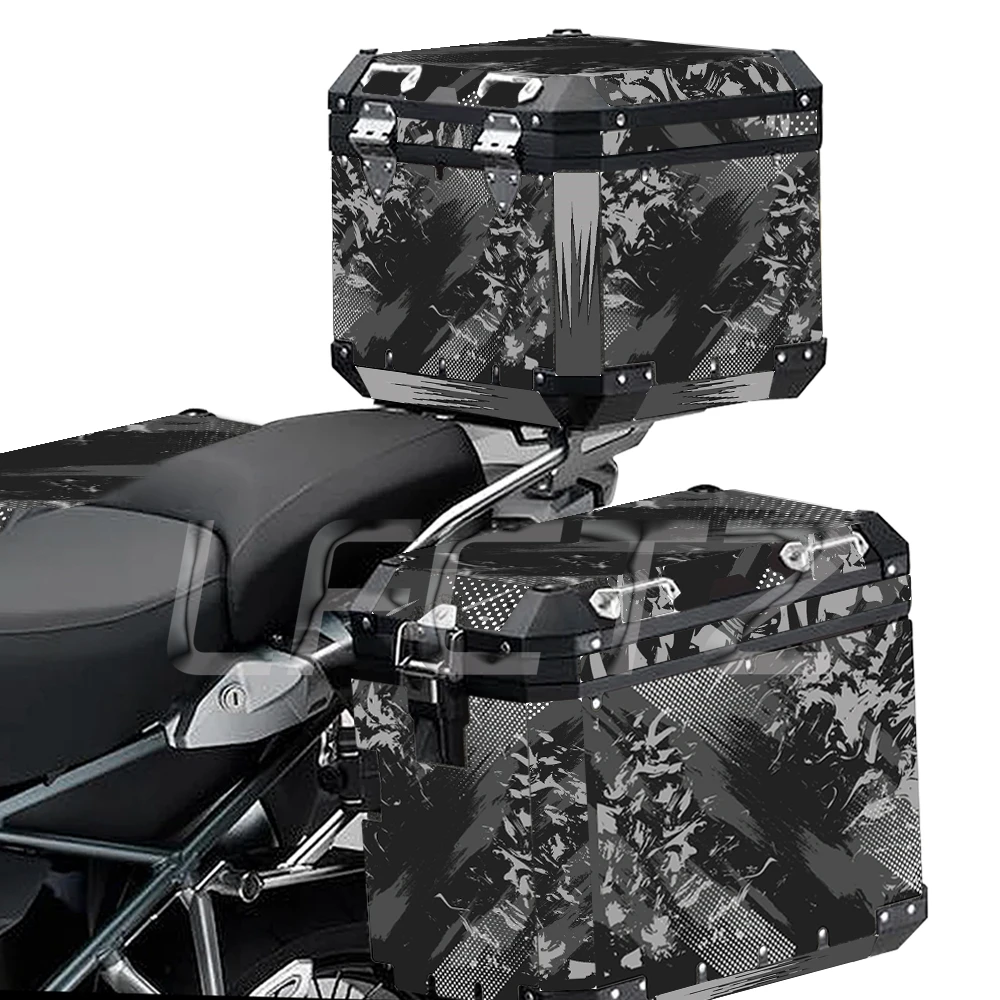 Motorcycle Aluminum Box Stickers Top Case Pannier Luggage Decals Set Fit for BMW R1200GS ADV R1250GS Adventure F850GS F750GS