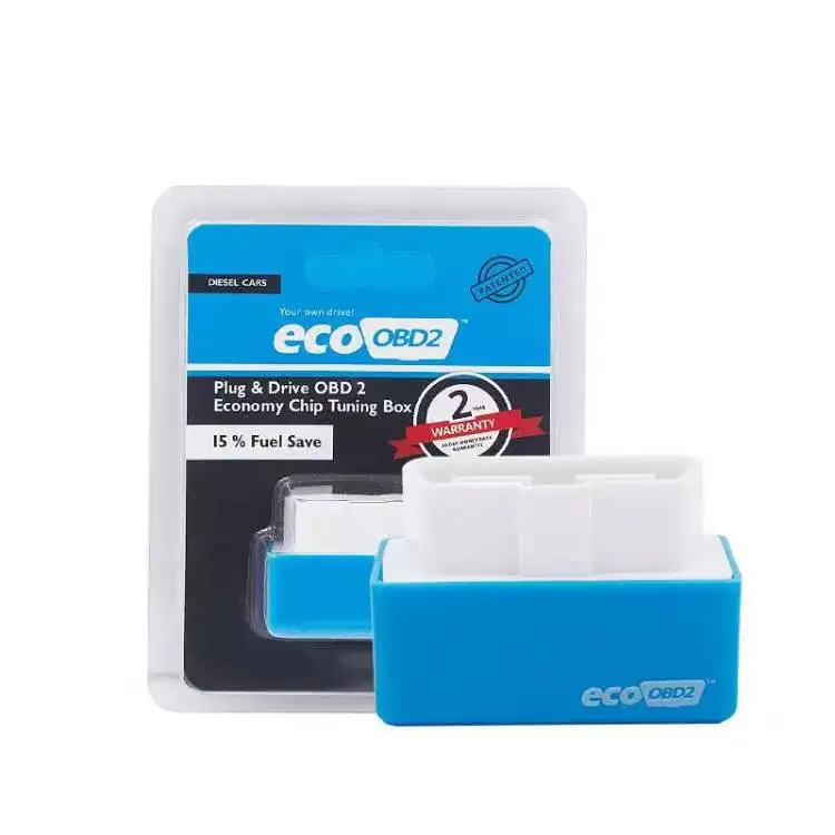 Super Nitro ECO OBD2 Fuel Saver - Plug & Drive Power Booster for Cars/Trucks, 4-Color Energy Saving Chip