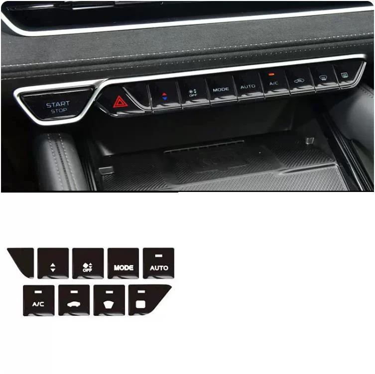 For GEELY Monjaro KX11 2022 2023 Car Interior Decoration Accessories Epoxy Buttons Paste Steering Wheel Button Protection Sequin