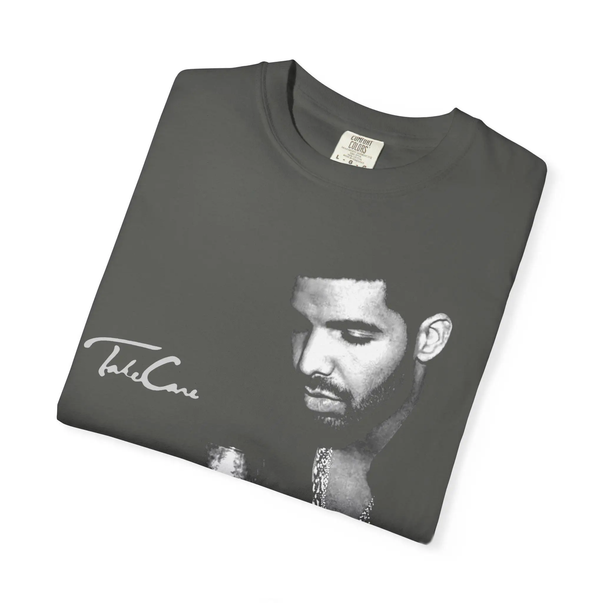Comfort Colors Drake T-Shirt | Rap Merch Graphic Tee | Takecare | Rare Hip Hop Graphic Print