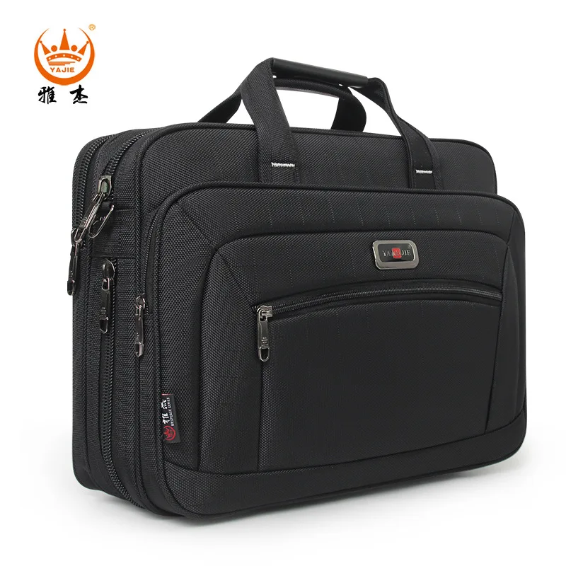 Oxford Cloth Briefcase Men's File Bag Large Capacity Business Bag Horizontal