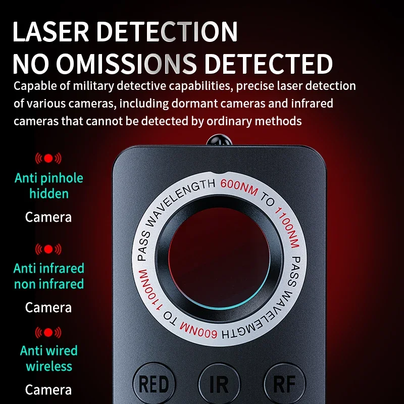 Hidden Camera Detector Privacy Protection Spy Gadget Things Professional Infrared Camera Spy Wireless Spy Camera Search Device