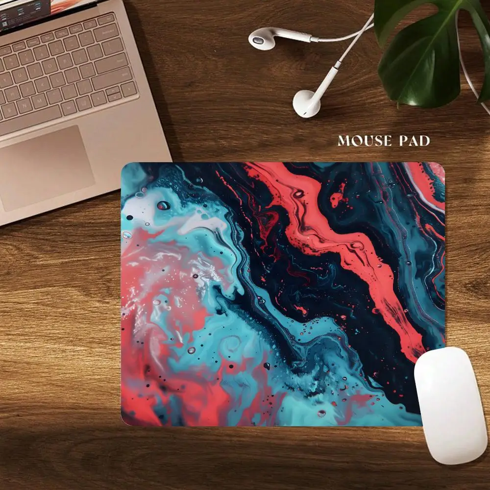 

Artistic pattern design small mouse pad rubber anti-slip Desk Mat gaming mats pc accessories laptop office pads water-washable
