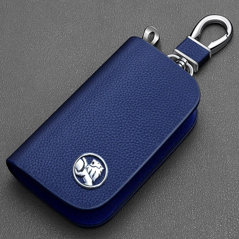 Car Key Case For Holden VF Commodore Ute SV6 Sportwagon WN Caprice V Metal Logo Leather Cover Keychain Car Accessories