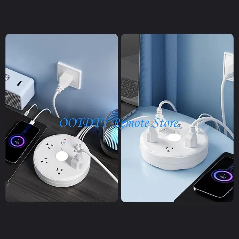  Fashion Desk Light With Integrated Electrical Socket And USB Port Adjustable Brightness For Reading Working Relaxing