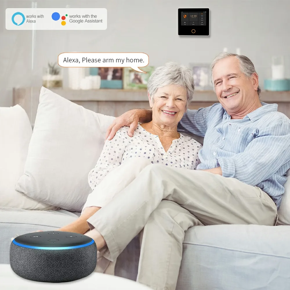 Staniot WiFi 4G Wireless Security Alarm System Built-in Louder Siren Tuya Smart Home Burglar Kit with 5-Year Contact Sensor