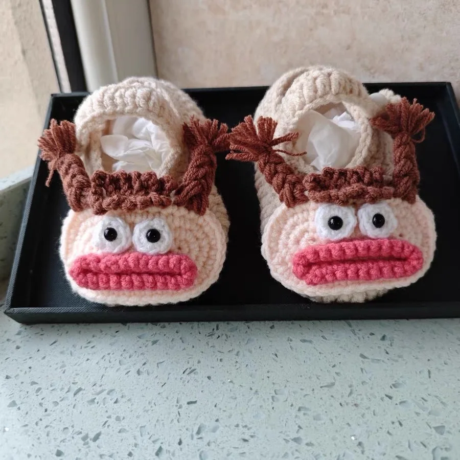 pacote-de-materiais-para-trico-para-sapatos-de-bebe-acessorios-para-fotos-presentes-diy-de-croche-para-bebes-chinelos