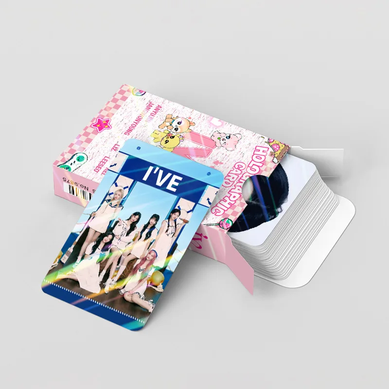 124pcs IVE EMPATHY Laser Photocards 2025 in-Stock K-pop Fan-Made Merch Jang Won Young