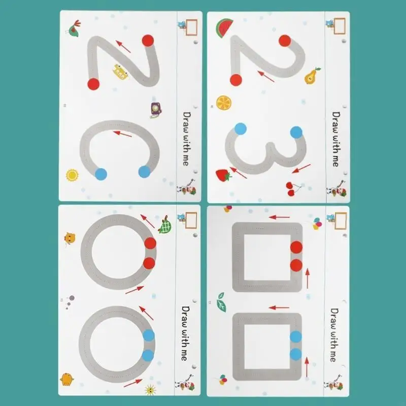 F19F Kids First Письмовая книга по контролю за карандашами и узорами для координации рук и глаз