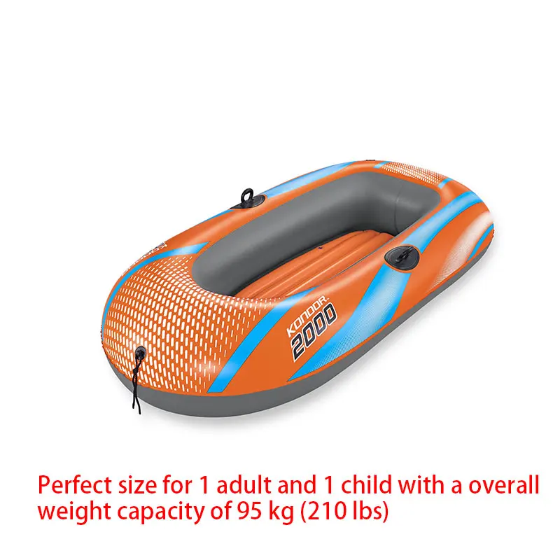 Bestway 61136/61140/61142/61146 1-3 คน Heavy Duty Inflatable Kayak - ยาวนาน PVC ล่องแก่งผจญภัยเรือสําหรับที่น่าตื่นเต้น