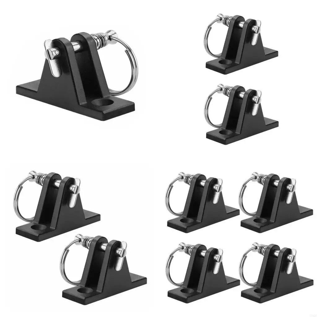 Sailboats Sunshade Mounting Hardware Bimini Top Deck Hinge with Nylon Support With Stainless Steel Fasteners New