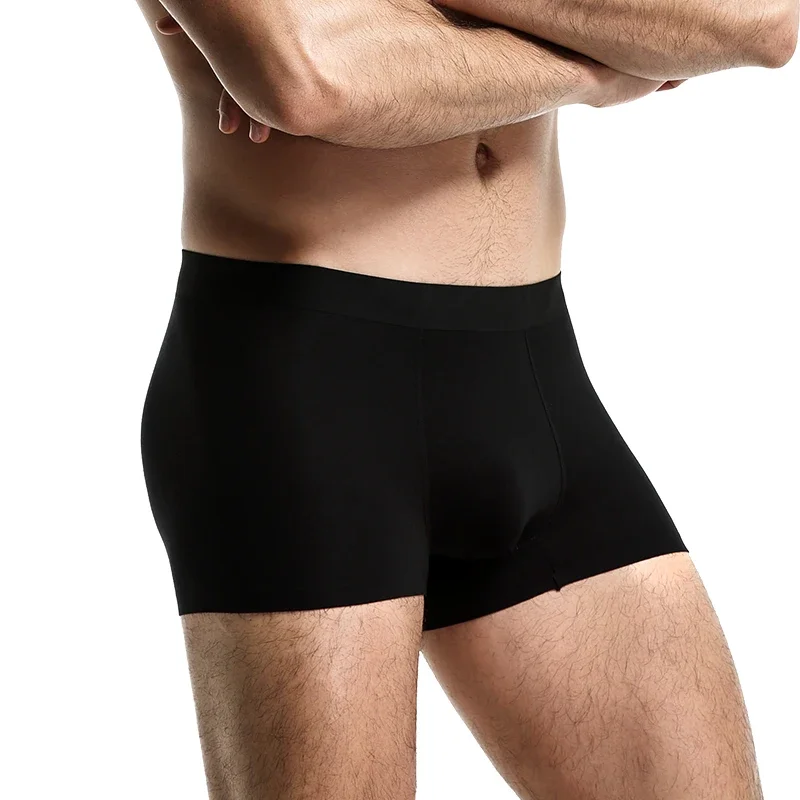 

2PCSMen's underwear, men's four-cornered pants, scrotal support, sports breathable and antibacterial shorts, large-sized flat-co