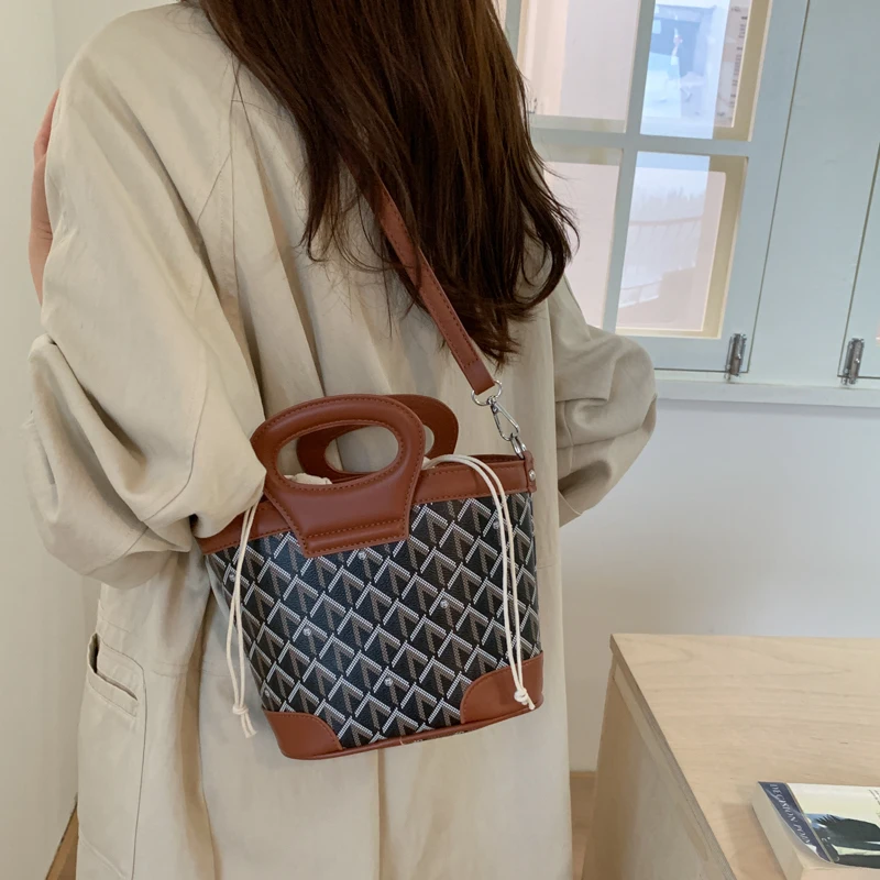 

Faionable Buet Bag Женская сумка через плечо Sli Модная осенне-зимняя сумка из мягкой искусственной кожи с геометрическим узором