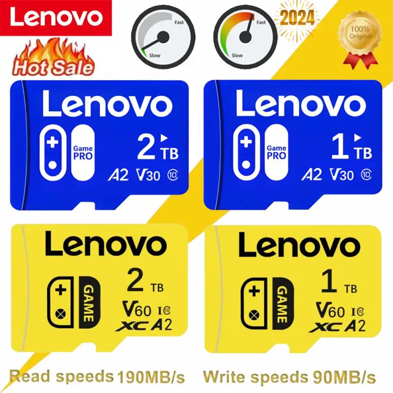 

Lenovo 2TB Memory Card 128GB Class 10 V60 TF Card 1TB Mini SD Card 512GB High Speed Micro TF SD Card 256GB For Nintendo Switch