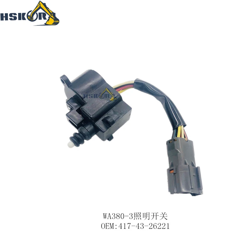 NEW Excavator Accessories WA380-3 Lighting Switch 417-43-26221 HSKOR