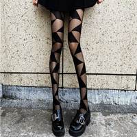 Lolita Stocking Plaid Women Gothic Stocking Nylon Sexy Tights Women Funny Pantyhose Checkered Designer Y2k Cute