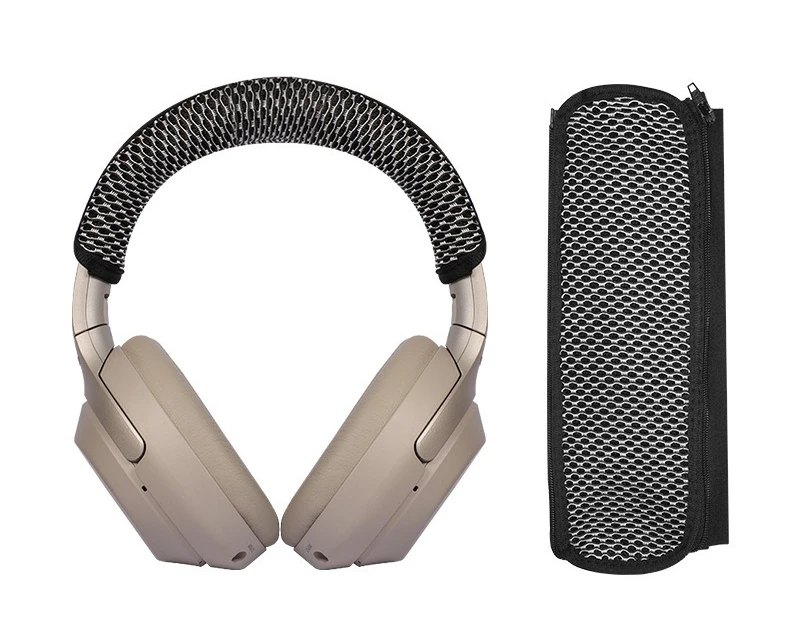 Сменный чехол на голову для наушников SONY MDR-1000xm3 1000xm4 1000xm5, сетчатый тканевый защитный чехол на молнии для головы