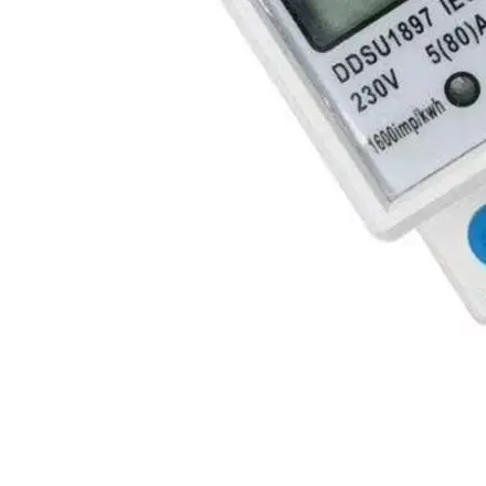 80A 230V Single Phase LCD Digital Energy Meter 17.5mm DIN Rail Electric Power Voltage Current Display For Industrial Usage