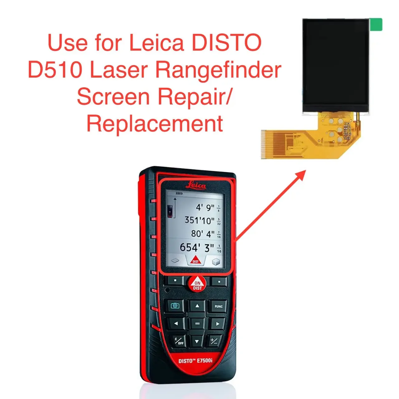 New Screen Oled Lcd Display for Leica DISTO D510 D410 Laser Rangefinder Replacement/Repair