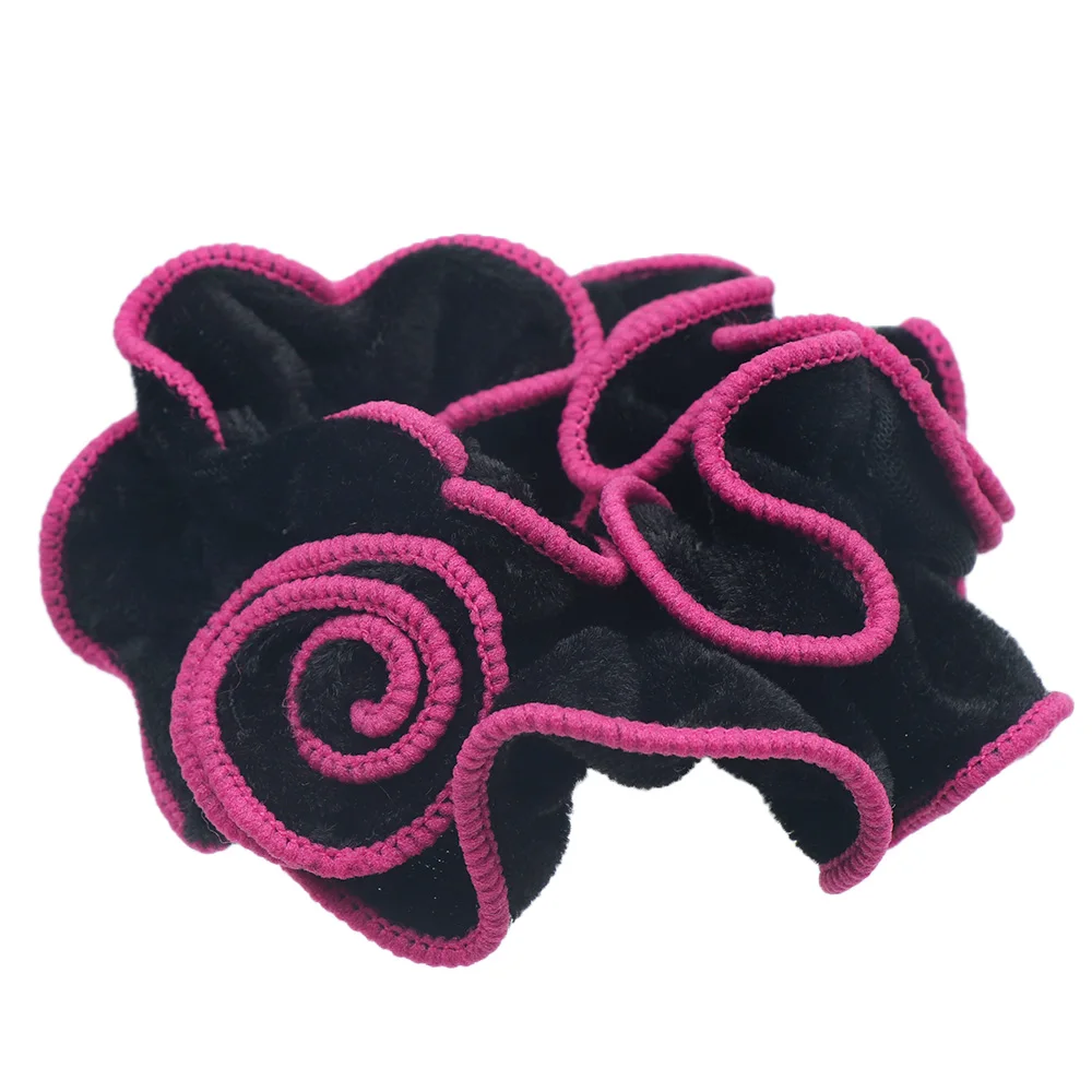 

Повязки на голову, модные резинки для волос для женщин, аксессуары, веревка для волос с цветком, эластичное бархатное кольцо для волос