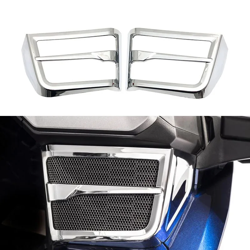 For Honda Goldwing GL 1800 F6B GL1800 Tour DCT Airba 2018 2019 2020 2021 Motorcycle Accessories Front Chrome Speaker Grille Cove