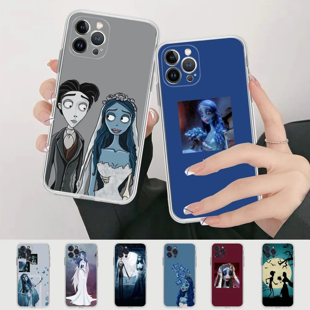 Disney C-Corpse Bride   Phone Case For iPhone 15 14 11 12 13 Mini Pro XS Max Cover 6 7 8 Plus X XR SE 2020 Funda Shell