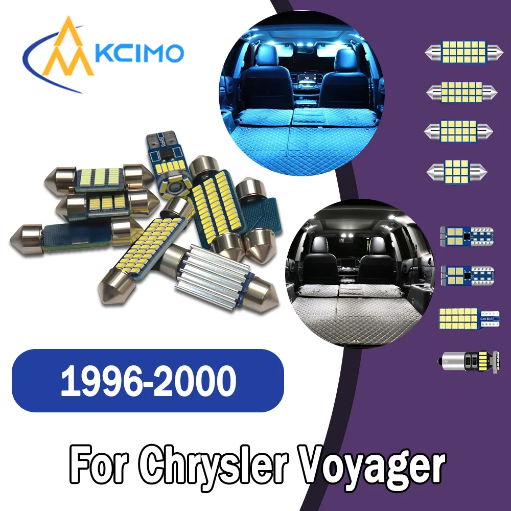 

Long lifespan CANBUS LED Interior Lights-Bright Dome Map Door Reading Kit for Chrysler Voyager 1996-2000 High Quality