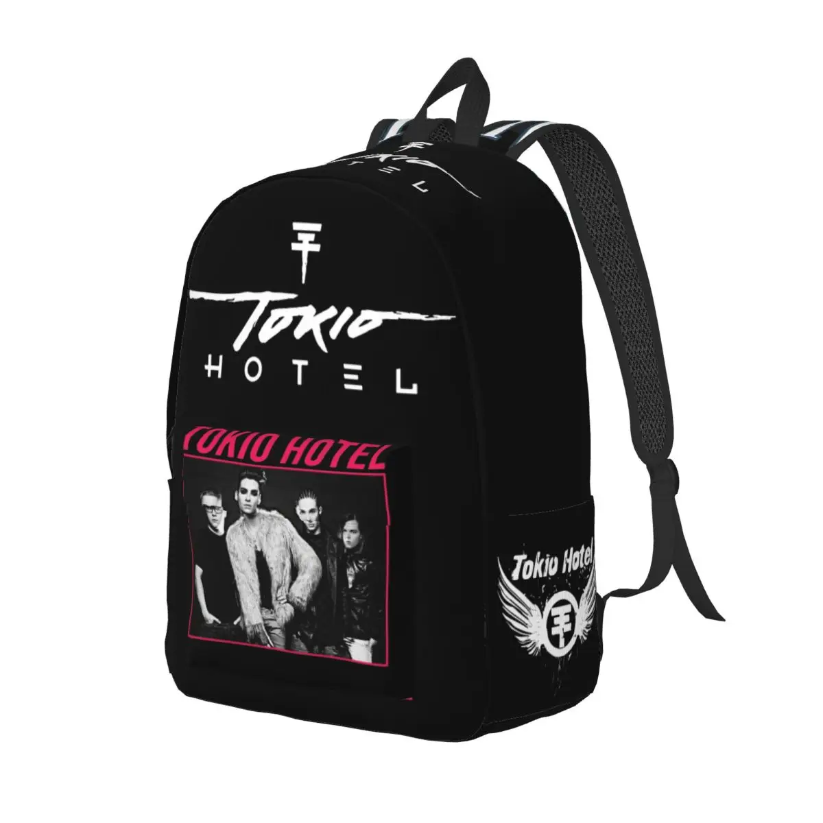 Tokio Hotel Logo Backpack for Men Women Casual Student Business Daypack Rock Music Laptop Computer Canvas Bags Sports