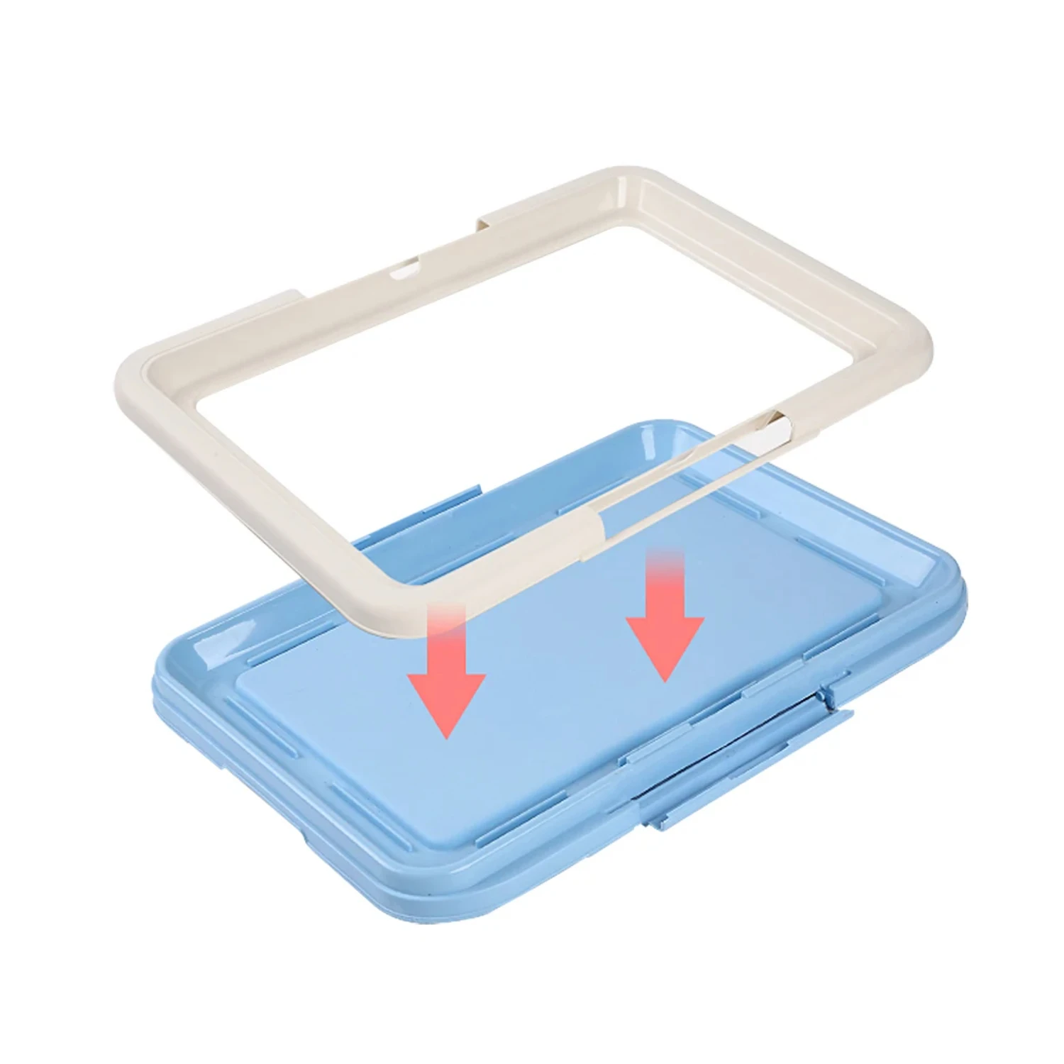 New Convenient Essential Compact Portable Potty Training Toilet for Dogs and Cats - Perfect Small Pet Supply with Puppy Pad Hold 4