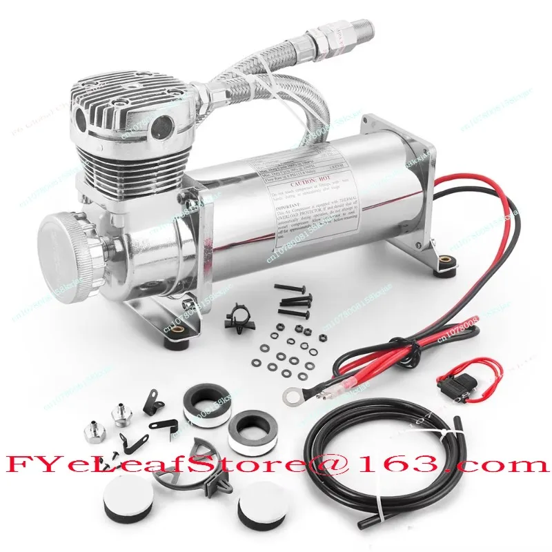 Auto Parts General Purpose 1/4NPT or 3/8NPT Chromium 200psi 480C 12v Air Suspension Compressor Pump Kit BX102151-SL