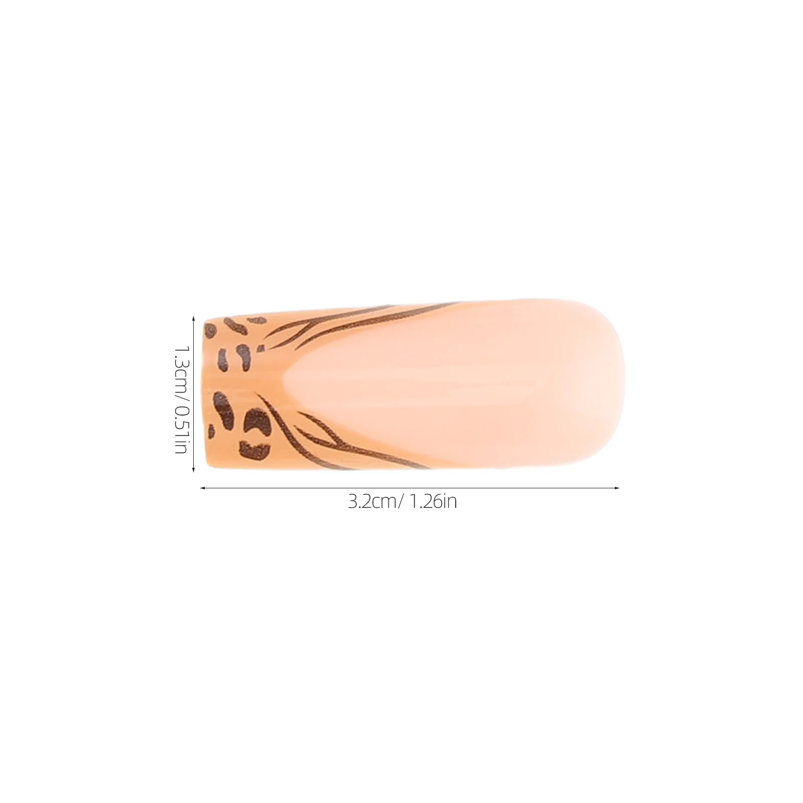 Ensemble de faux ongles longs en forme de cercueil, 1 boîte, couleurs assorties, imprimé léopard, nœud français doré, Nail Art pour femmes et filles