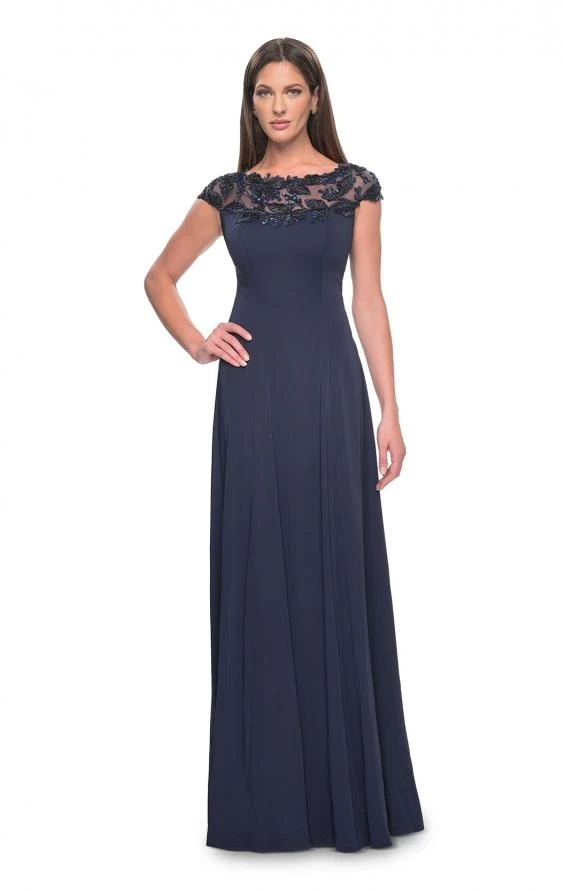 Robe courte pour mère de la mariée, ligne A, col bateau, manches courtes, élégante, pour les invités au mariage, perles, soirée de luxe