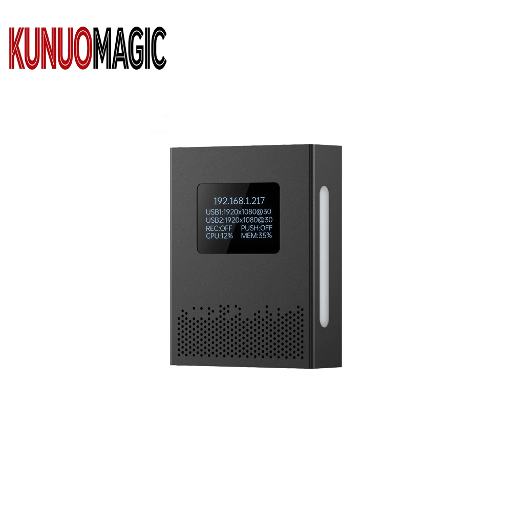 KUNUOMAGIC Digital High Definition UVC USB IP Encoder NDI/SRT/RTSP Support for 4K Live Streaming (Metal) H.265 5-Year Warranty