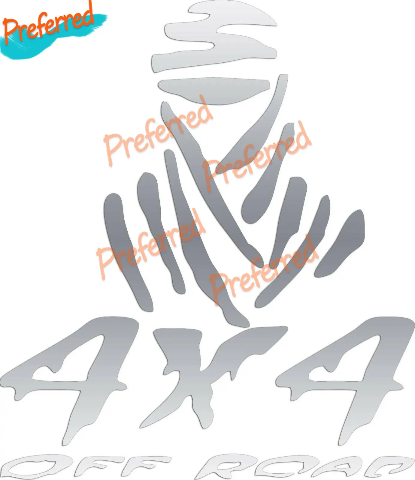 Off Road Vinyl Decal Sticker 4x4 Masked Ninja Truck Auto Car Bumper Window Decal Waterproof PVC Car Sticker Die-Cut