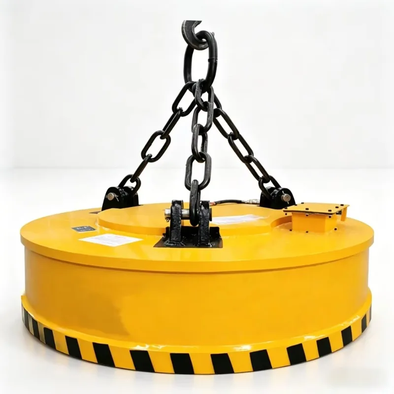 Circular Suspended Magnetic Lifter Industrial Scrap Iron Magnet Excavator Use Heavy Metal Handling Equipment Customizable FOB