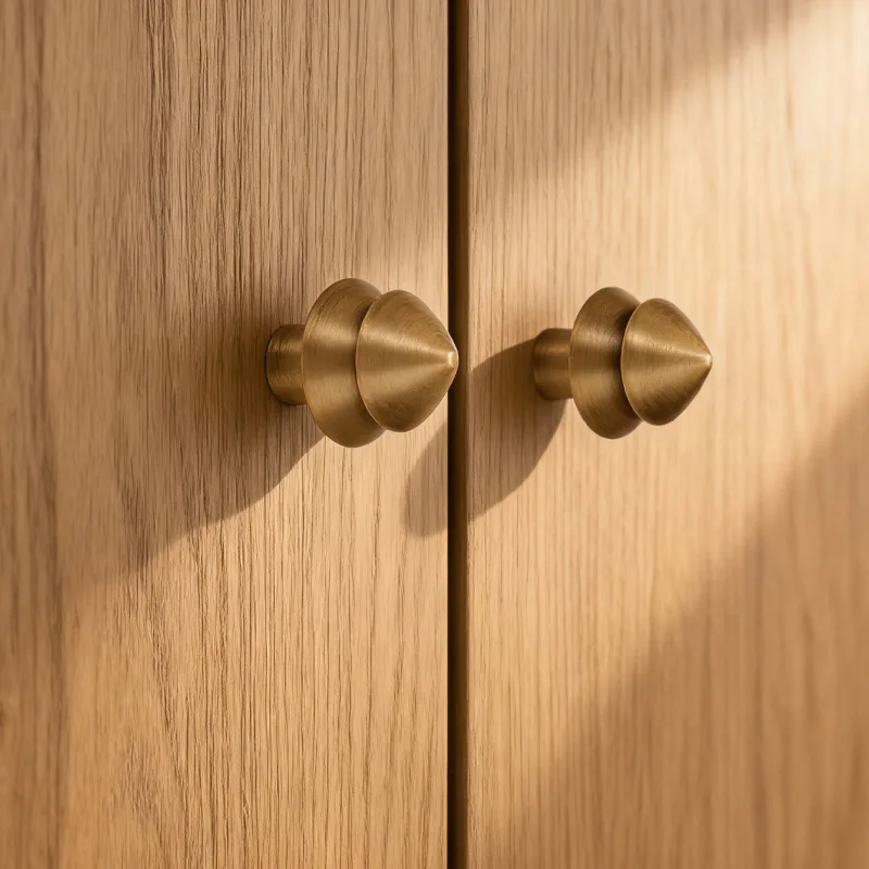 

Nordic Brass Furniture Handles Christmas Tree Shaped Knobs and Decorative Handles Drawer Dresser Bookcase Cabinet Handles