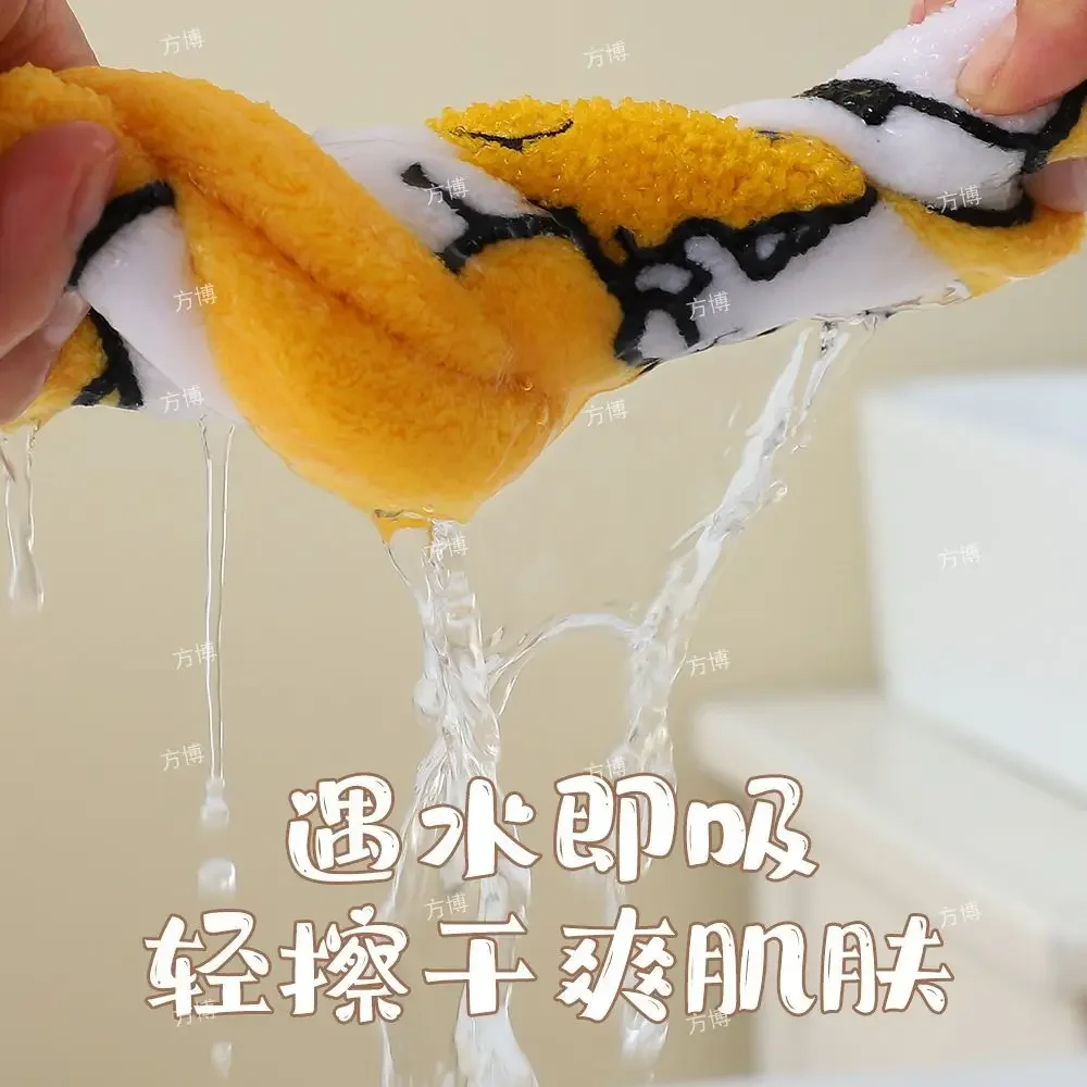 Snoopy Cartoon Hanging Kitchen Bathroom Hand Towel Cute Water-Absorbent Quick-Drying Double-Sided Creative Kawaii Towel Gift