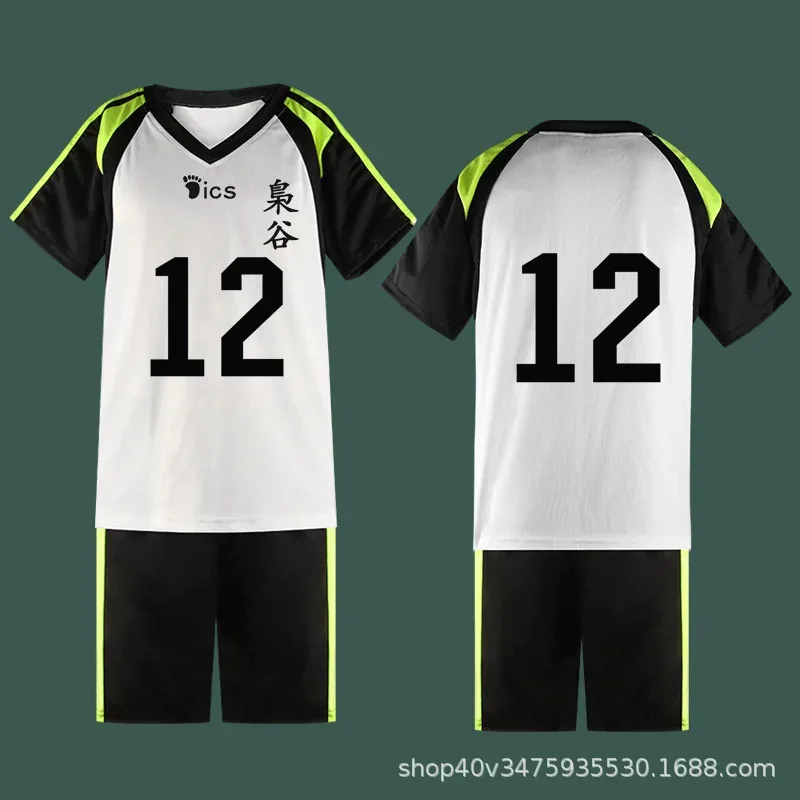 أنيمي هايكيو!! Fukurodani Bokuto Koutarou موحدة تي شيرت والسراويل تأثيري حلي Haikiyu فريق الكرة الطائرة جيرسي