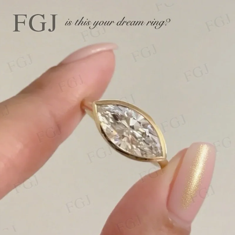 

Customize Ring Marquise Ring 925 Sterling Silver Moissanite Ring D Color VVS1 Fine Jewelry Engagement Wedding Gifts For Women