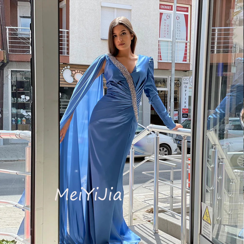 

Meiyijia Evening Dress Mermaid Floor-Length Ruffle Sweetheart Beaded Saudi Arabia Sexy Evening Birthday Club Outfits Summer 2024