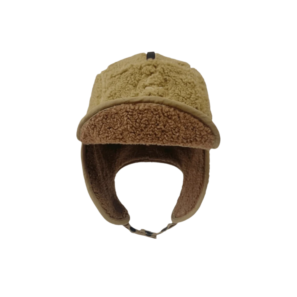 Autumn Winter Lamb Velvet Thunder Hat Flower Embroidered Lei Feng Hat Windproof Keep Warm Cold-proof Flying Hats Women Men