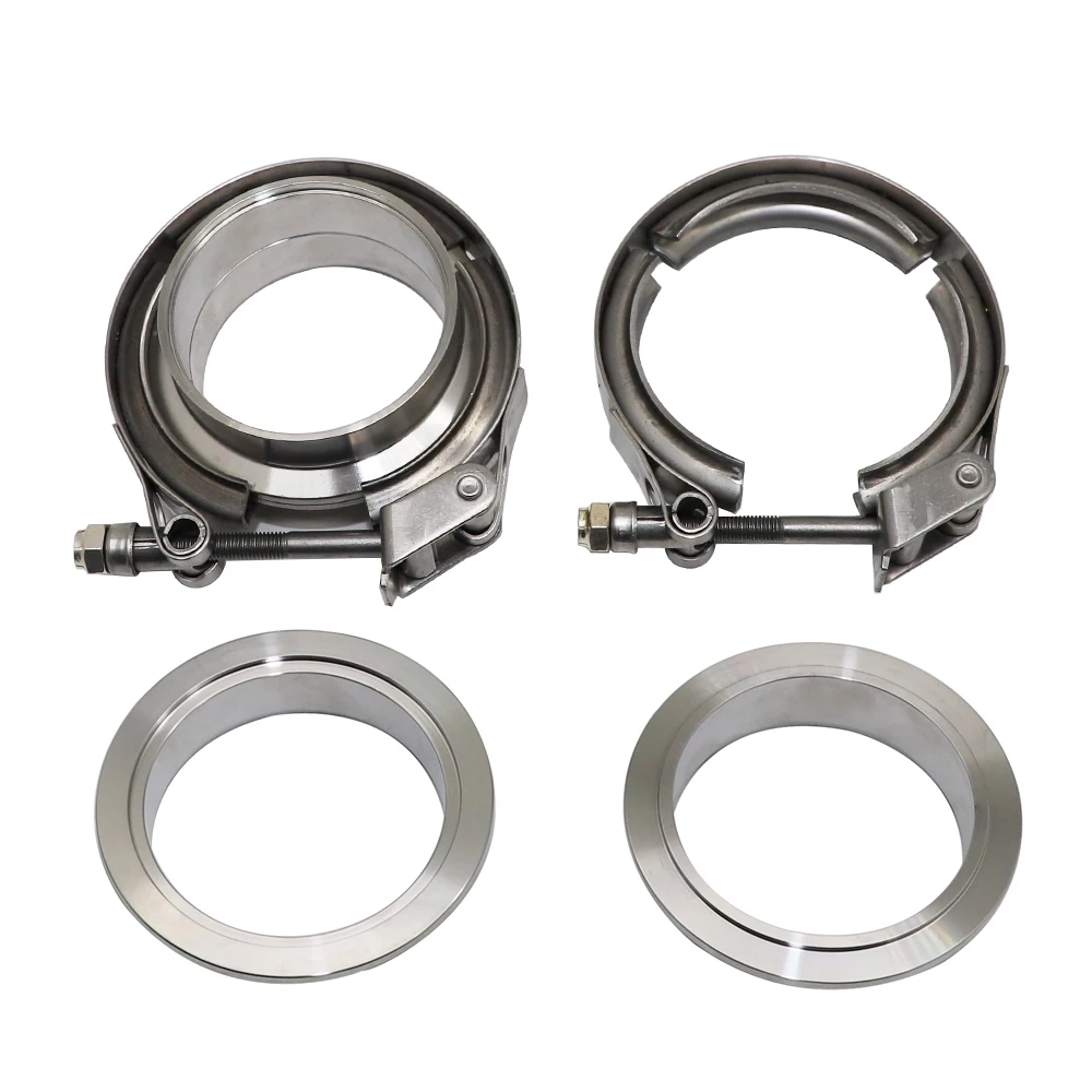 Universal 304 Stainless Steel V Band Clamp Vband Clamp Male Female Flange V Clamp Pipeline Connection Flange Kit