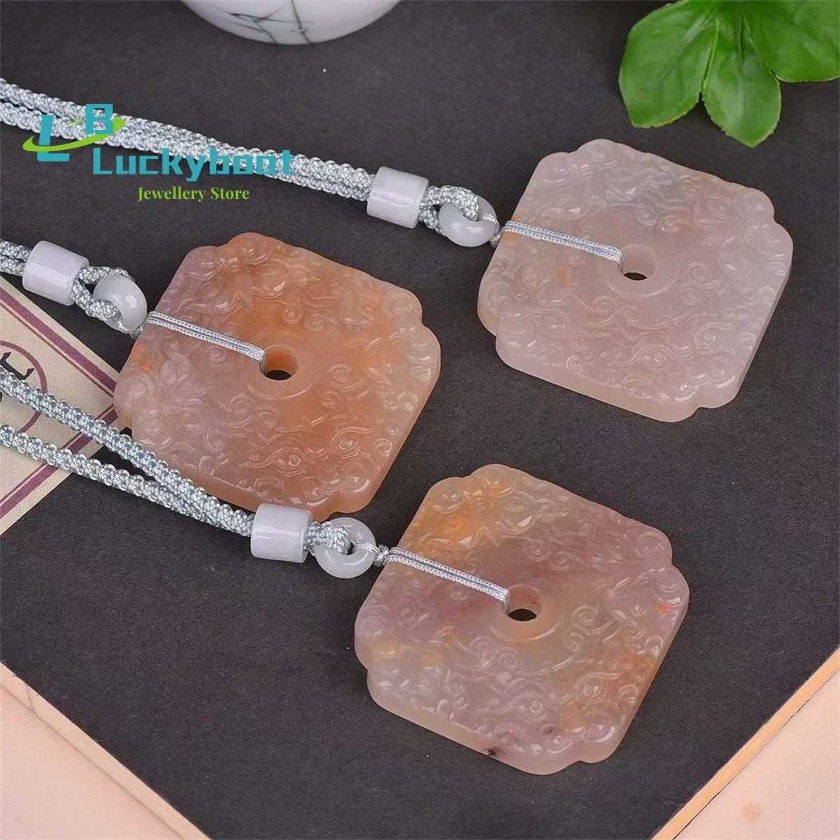 Natural Gold Silk Jade With All Directions and Antique Safety Buckle Pendant Simple and Versatile Exquisite for Men and Women