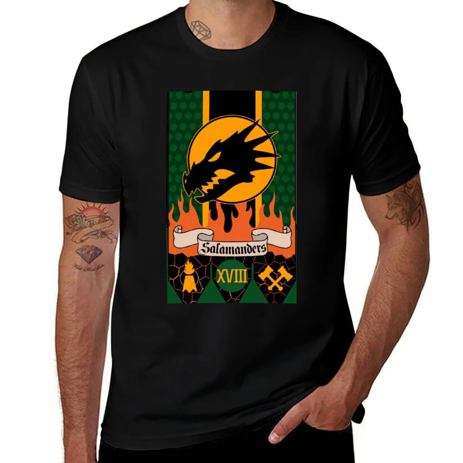 Salamanders Banner T-Shirt Soft Lightweight Cotton T-Shirt